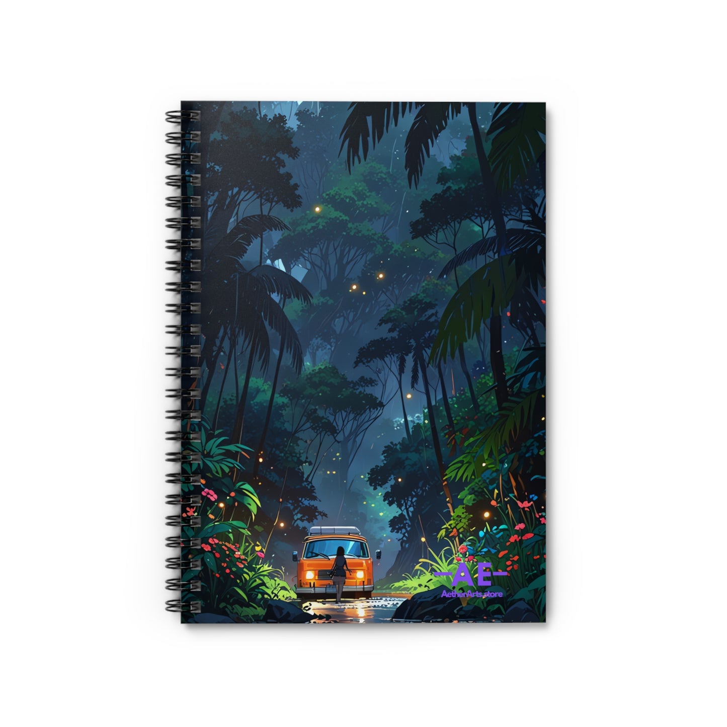 Tropical Adventure Aesthetic Spiral Notebook