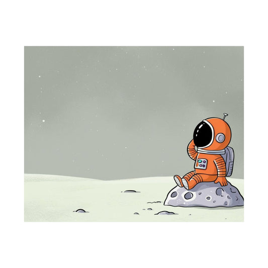 Astronaut Satin Poster - 210gsm Space Wall Art Decoration