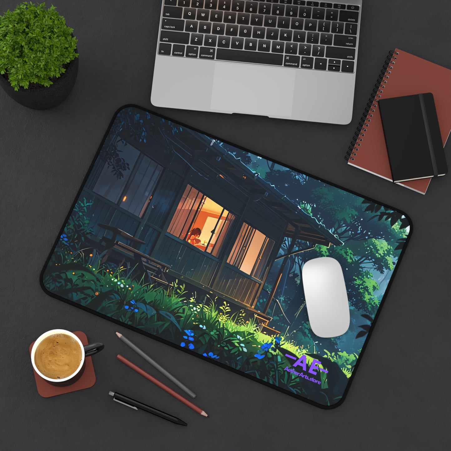 Cozy Nature-Inspired Desk Mat for Home Office, Unique Mouse Pad, Office Decor, Gift for Nature Lovers, Gaming Mat, Eco-Friendly Desk [...]