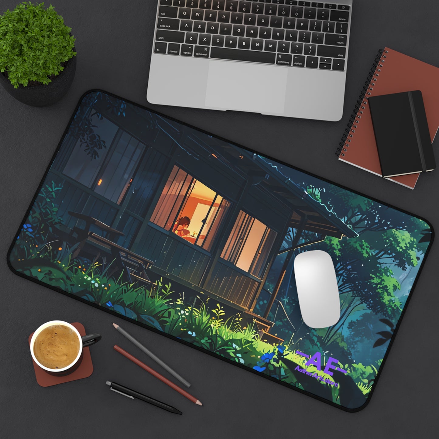 Cozy Nature-Inspired Desk Mat for Home Office, Unique Mouse Pad, Office Decor, Gift for Nature Lovers, Gaming Mat, Eco-Friendly Desk [...]