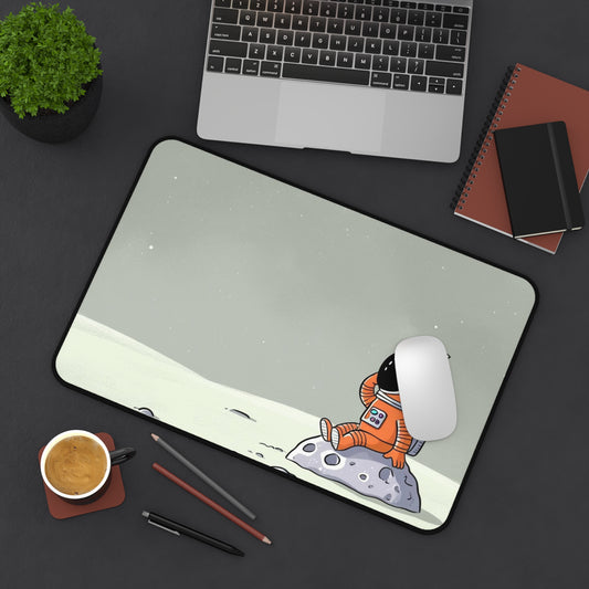 Astronaut Desk Mat - Retro Space Theme, Perfect for Home Office Decor, Gifts for Space Lovers, Gamer Accessories, Unique Workstation