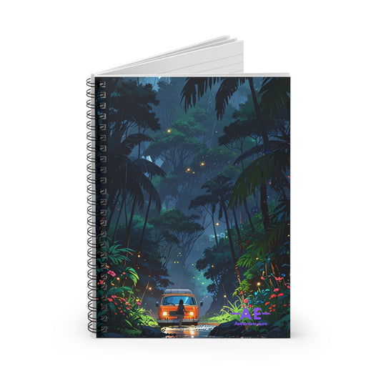 Tropical Adventure Aesthetic Spiral Notebook